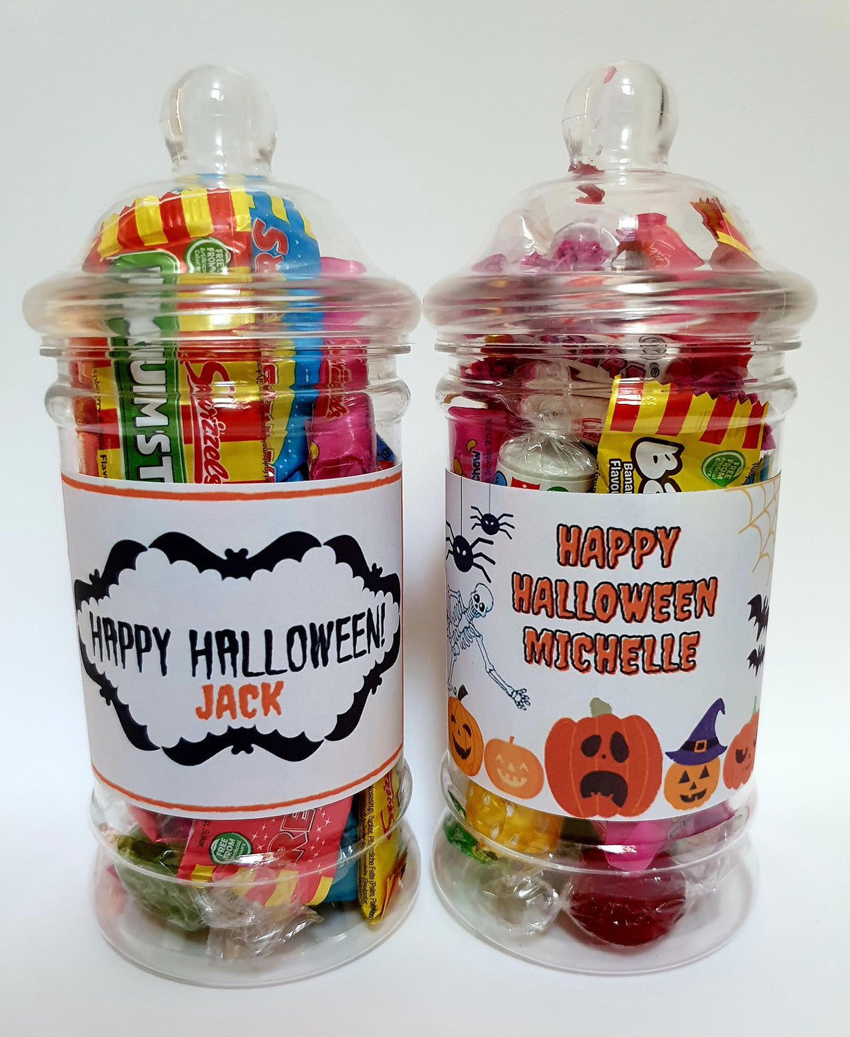Personalised Halloween Sweet Jar | Filled with Sweets or Chocolates | Trick or Treat Gift