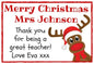 Personalised Christmas Sweet Jar | Filled with Sweets or Chocolates | Festive Gift