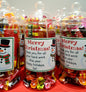 Personalised Christmas Sweet Jar | Filled with Sweets or Chocolates | Festive Gift