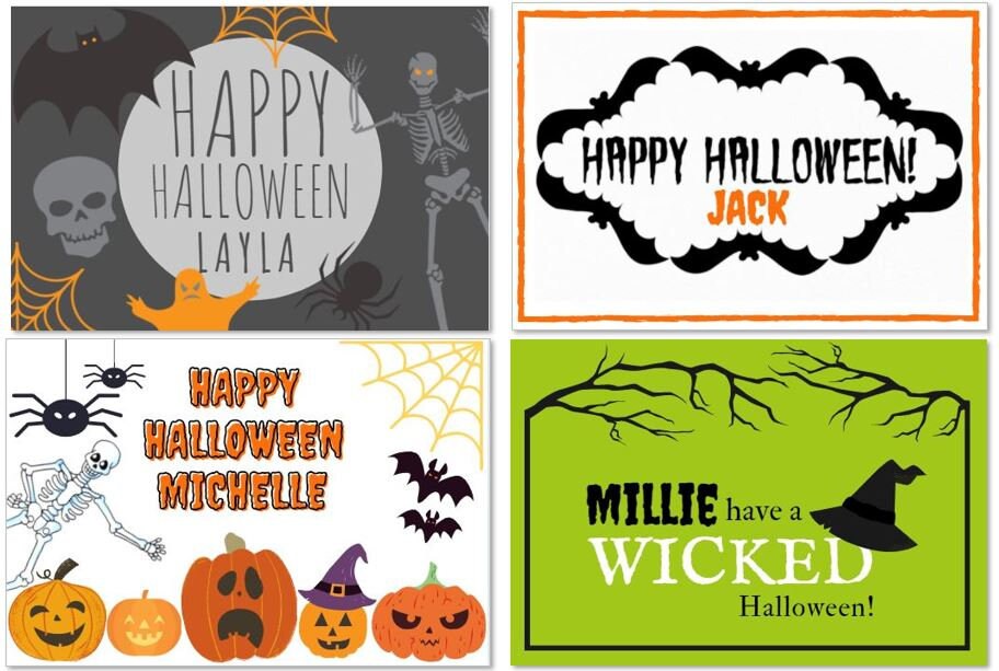 Personalised Halloween Sweet Jar | Filled with Sweets or Chocolates | Trick or Treat Gift
