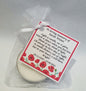 10 x Personalised Funeral Candle Favours | 10 Pack | Vanilla Tealight Keepsake with Poem Card | Flower Designs