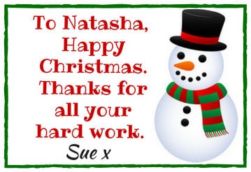 Personalised Christmas Sweet Jar | Filled with Sweets or Chocolates | Festive Gift