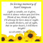 10 x Personalised Funeral Candle Favours | 10 Pack | Vanilla Tealight Keepsake with Poem Card | Flower Designs