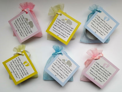 Baby Shower Vanilla Tealight Candle Favours | Blue, Pink & Yellow | Pack of 1–150