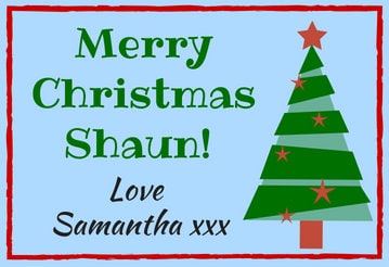 Personalised Christmas Sweet Jar | Filled with Sweets or Chocolates | Festive Gift