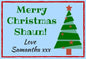 Personalised Christmas Sweet Jar | Filled with Sweets or Chocolates | Festive Gift