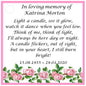 10 x Personalised Funeral Candle Favours | 10 Pack | Vanilla Tealight Keepsake with Poem Card | Flower Designs